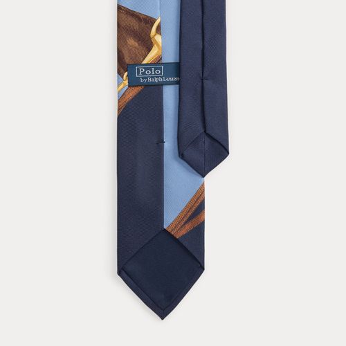 Cravate à motif équestre en soie - Polo Ralph Lauren - Modalova