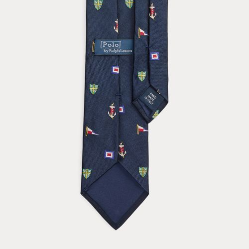 Cravate nautique en reps de soie - Polo Ralph Lauren - Modalova