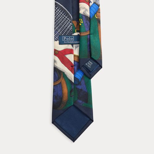 Cravate en soie à motif tennis - Polo Ralph Lauren - Modalova