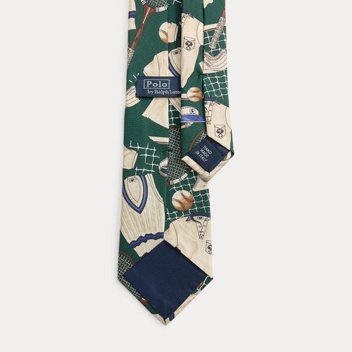 Cravate en soie à motif tennis - Polo Ralph Lauren - Modalova