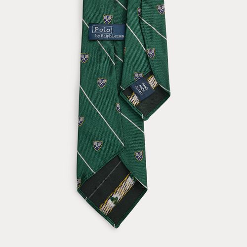 Cravate club rayée vintage en soie - Polo Ralph Lauren - Modalova