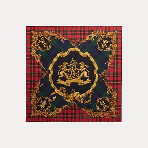 Carré à écusson en sergé de soie - Polo Ralph Lauren - Modalova