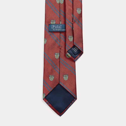 Cravate club rayée en reps de soie - Polo Ralph Lauren - Modalova