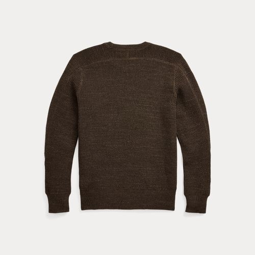 Pull en coton et laine tricot gaufré - RRL - Modalova