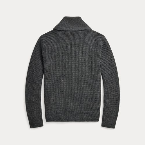 Cardigan col châle en cachemire gaufré - RRL - Modalova