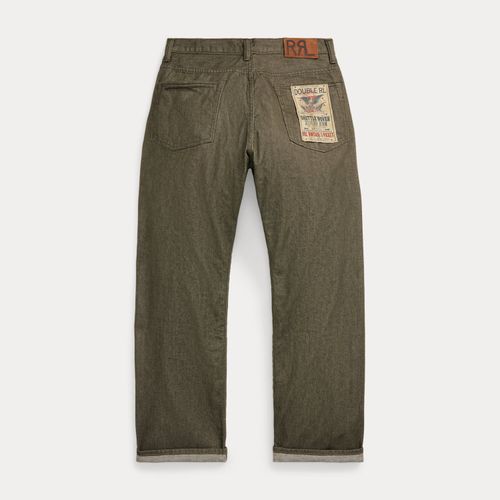 Jean vintage 5 poches olive selvedge - RRL - Modalova