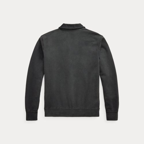 Pull demi-zippé en coton éponge - RRL - Modalova