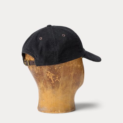 Casquette en velours côtelé à patch cuir - RRL - Modalova