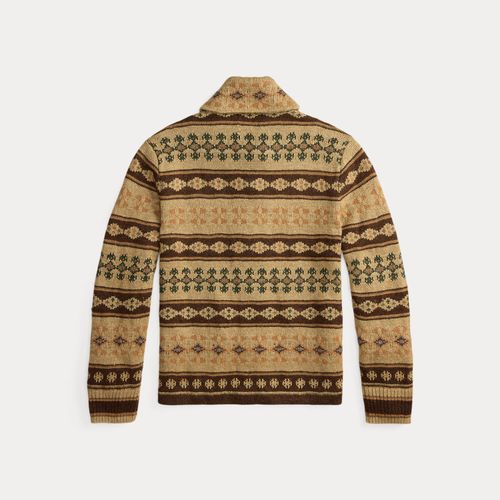 Cardigan en jacquard de lin mélangé - RRL - Modalova