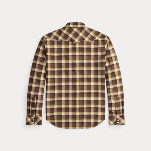 Chemise western Slim Fit sergé écossais - RRL - Modalova