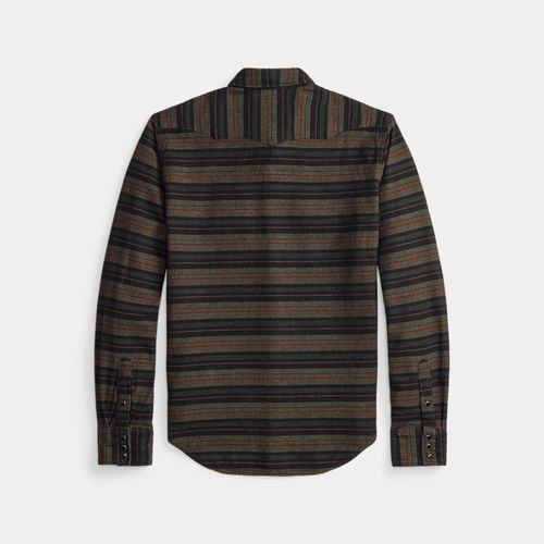 Chemise western sergé écossais Slim Fit - RRL - Modalova