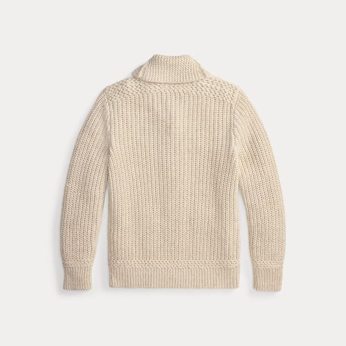 Cardigan à col châle en coton-lin - RRL - Modalova