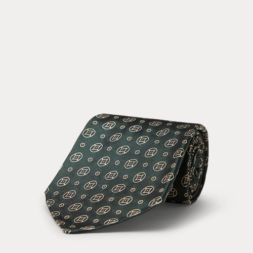 Cravate à motif faite main jacquard soie - RRL - Modalova