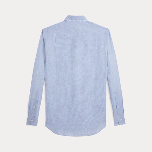 Chemise en lin pied-de-poule - Purple Label - Modalova