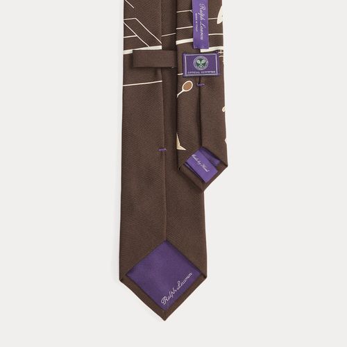 Cravate Wimbledon en sergé de soie - Purple Label - Modalova