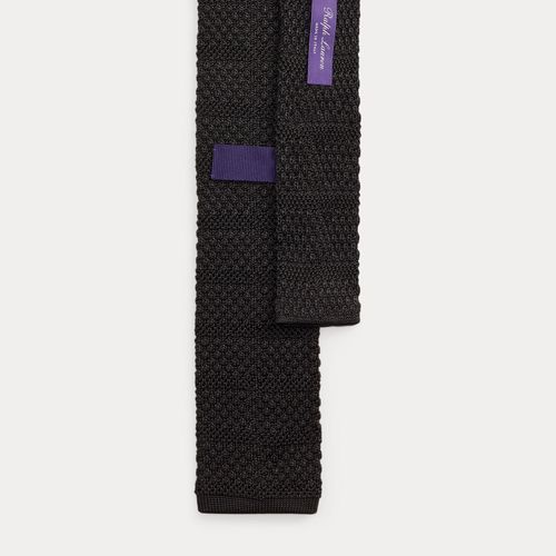 Cravate en maille de soie - Purple Label - Modalova