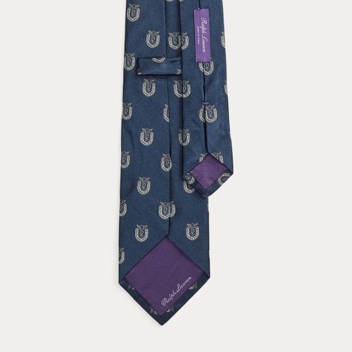 Cravate club en soie - Purple Label - Modalova