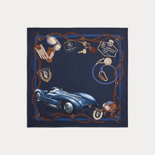 Pochette en soie à motif automobile - Purple Label - Modalova