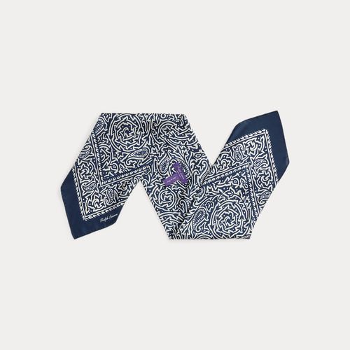 Foulard à motif en soie - Purple Label - Modalova