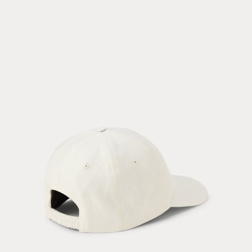 Casquette à monogramme en soie et lin - Purple Label - Modalova