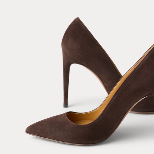 Escarpins Celia en chèvre velours 10 cm - Collection - Modalova
