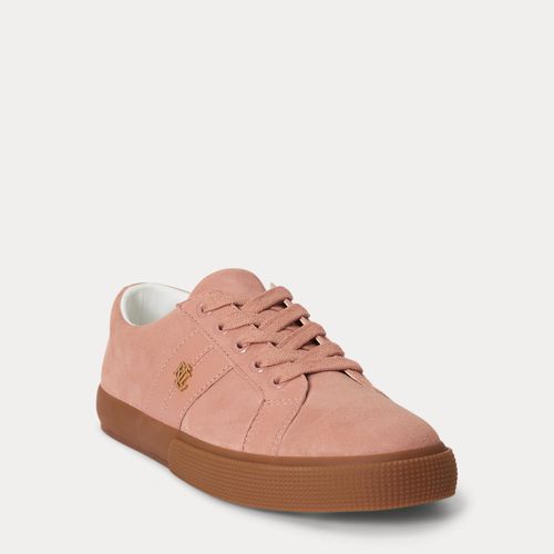 Baskets Janson II en daim et cuir nappa - Lauren - Modalova