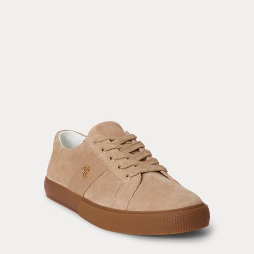 Baskets Janson II en daim et cuir nappa - Lauren - Modalova