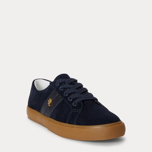 Baskets Janson II en daim et cuir nappa - Lauren - Modalova