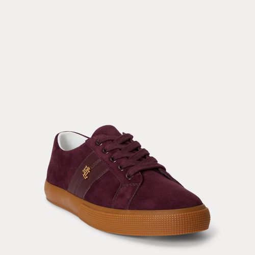 Baskets Janson II en daim et cuir nappa - Lauren - Modalova