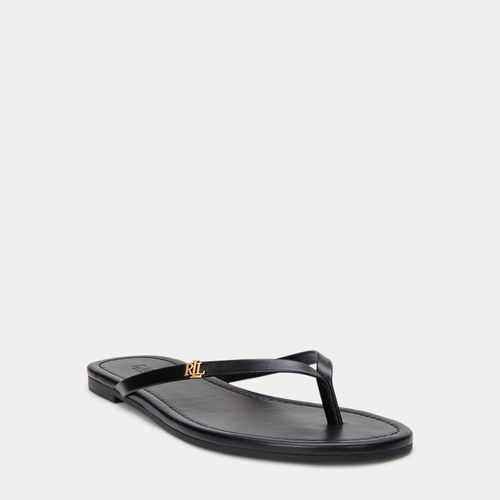 Sandales tongs Raquel en cuir - Lauren - Modalova