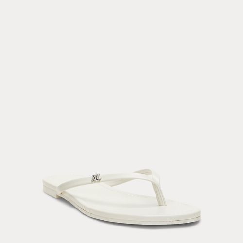 Sandales tongs Raquel en cuir - Lauren - Modalova