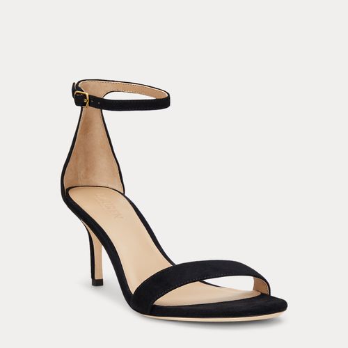 Sandales Allie à talon mi-haut en daim - Lauren - Modalova