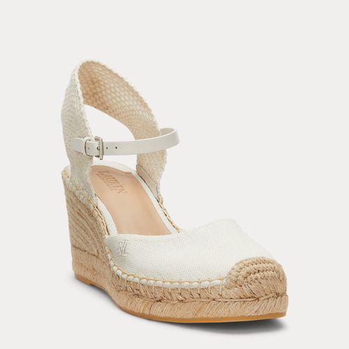 Espadrilles Robby en toile et jute - Lauren - Modalova