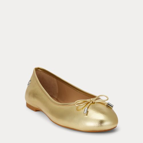 Ballerines Jayna métallisées cuir nappa - Lauren - Modalova