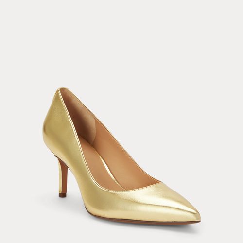 Escarpins Lanette cuir nappa métallisé - Lauren - Modalova