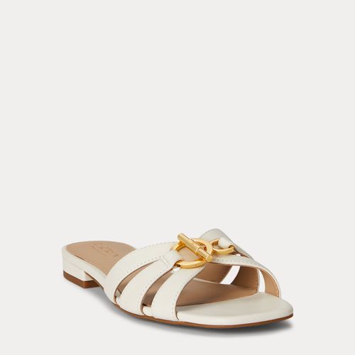 Claquettes en cuir nappa Blaike - Lauren - Modalova