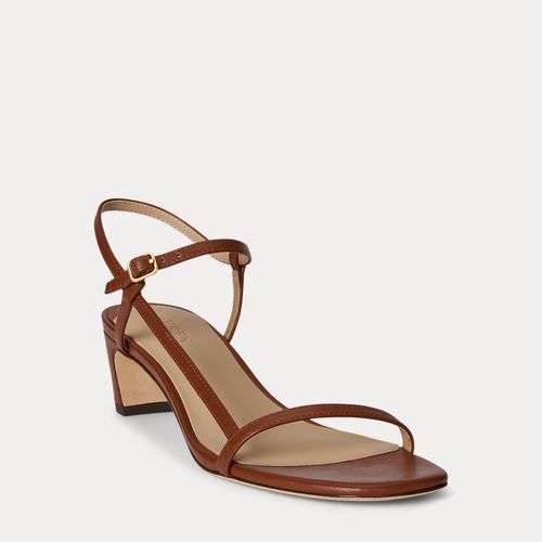 Sandale Lainee cuir nappa talon moyen - Lauren - Modalova