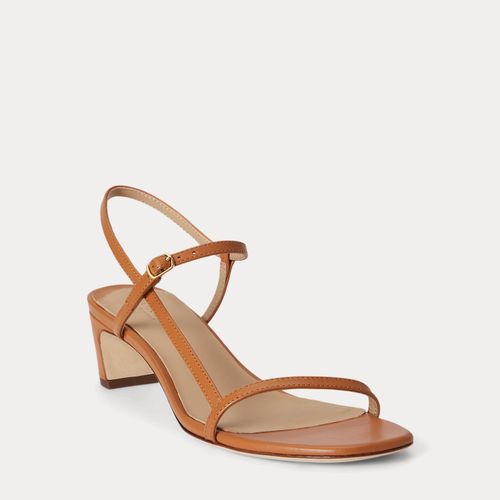 Sandale Lainee cuir nappa talon moyen - Lauren - Modalova