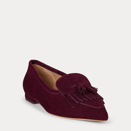Ballerines Londyn à rabat mouton velours - Lauren - Modalova