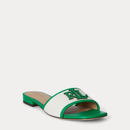 Sandale Everley toile garniture cuir - Lauren - Modalova