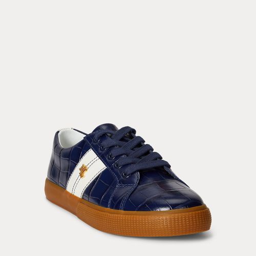 Baskets Janson II cuir croco - Lauren - Modalova