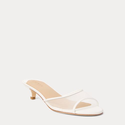 Mules sandales Francesca cuir et filet - Lauren - Modalova