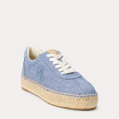 Baskets espadrilles Luize en chambray - Lauren - Modalova