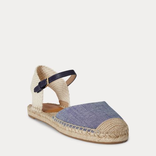 Espadrilles plates Robby en chambray - Lauren - Modalova