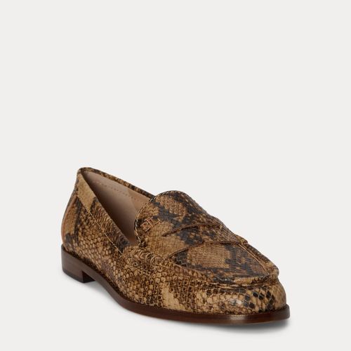 Mocassins Wynnie en cuir façon python - Lauren - Modalova