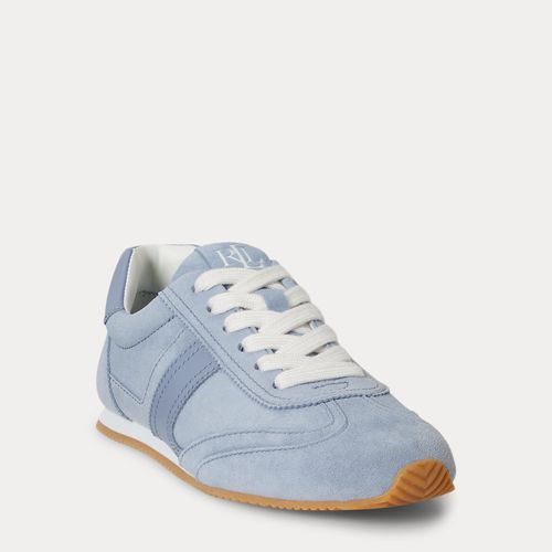 Baskets basses Dani en daim et cuir - Lauren - Modalova