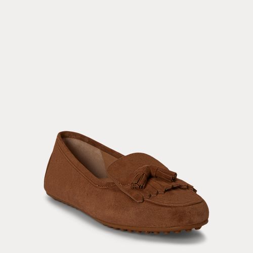 Mocassins Tayte à rabat frangé en daim - Lauren - Modalova