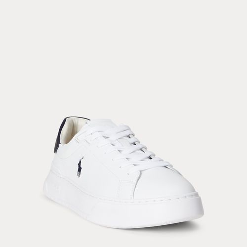 Baskets RLite Court en cuir foulonné - Polo Sport - Modalova