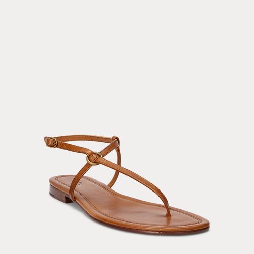 Sandales à anneau en O en cuir - Polo Ralph Lauren - Modalova
