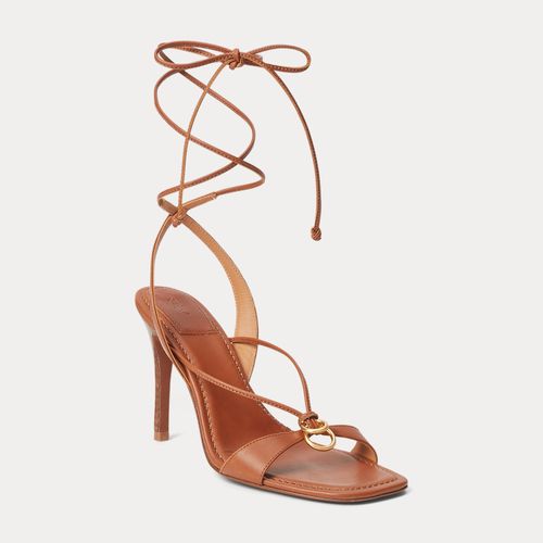 Sandales en cuir à brides et anneaux O - Polo Ralph Lauren - Modalova